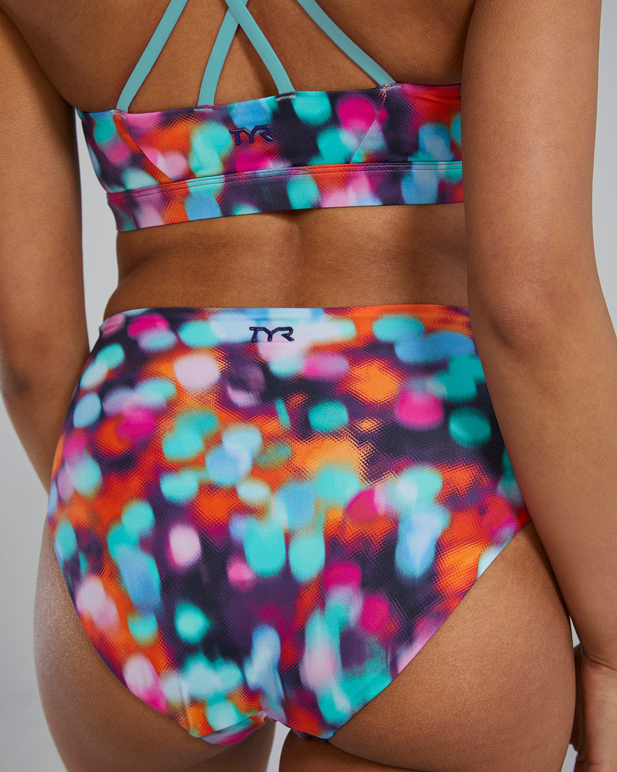 TYR Arielle High Waisted Bikini Bottom - PRISMATIC DAYSTAR
