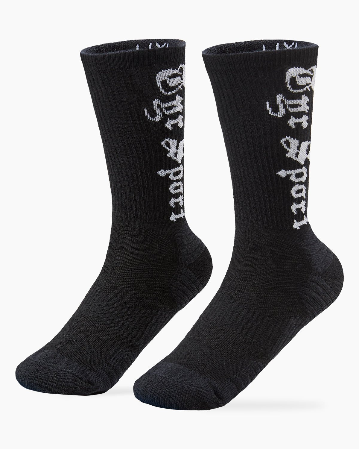 TYR Performance Script Crew Sock - Black | TYR