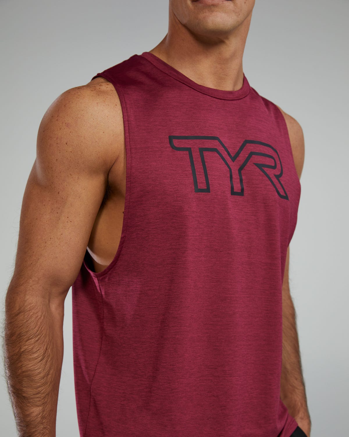 TYR ClimaDry™ Men's Big Logo Tech Tank - Solid / Heather