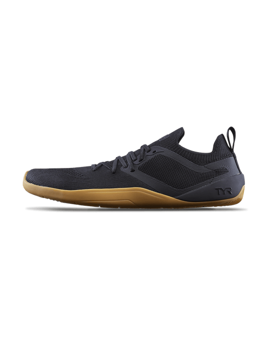 TYR Men's DropZero 2 Lace Barefoot Trainer - Black Gum