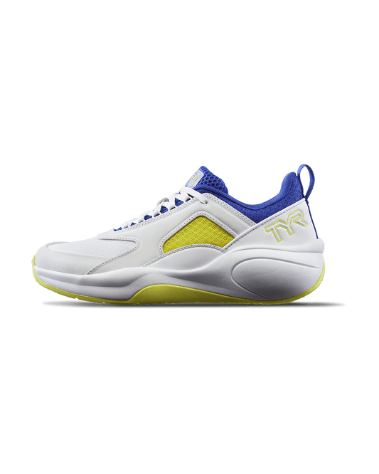 TYR Men's CXT-FLOW Wide Toe Box Trainer - Royal/Yellow